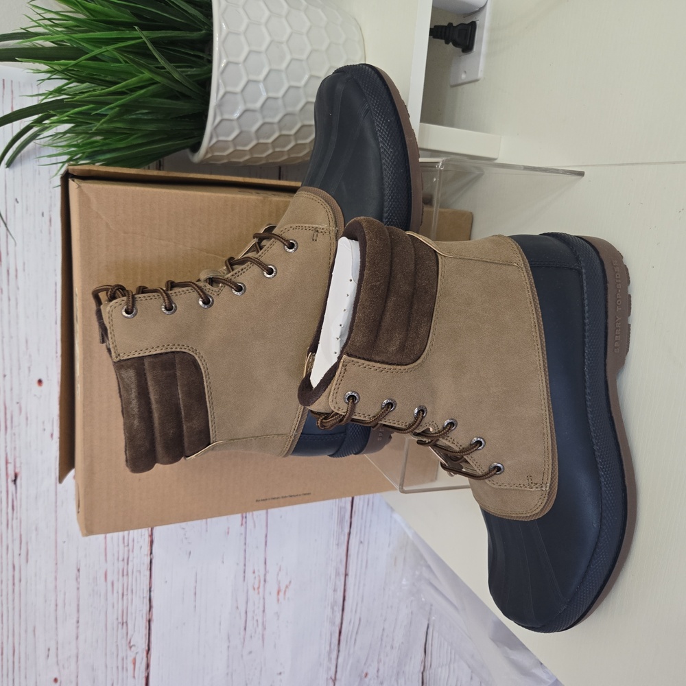 NWT Sperry Men's Cold Bay Wateproof Boot Taupe Size 10 - Picture 7 of 14
